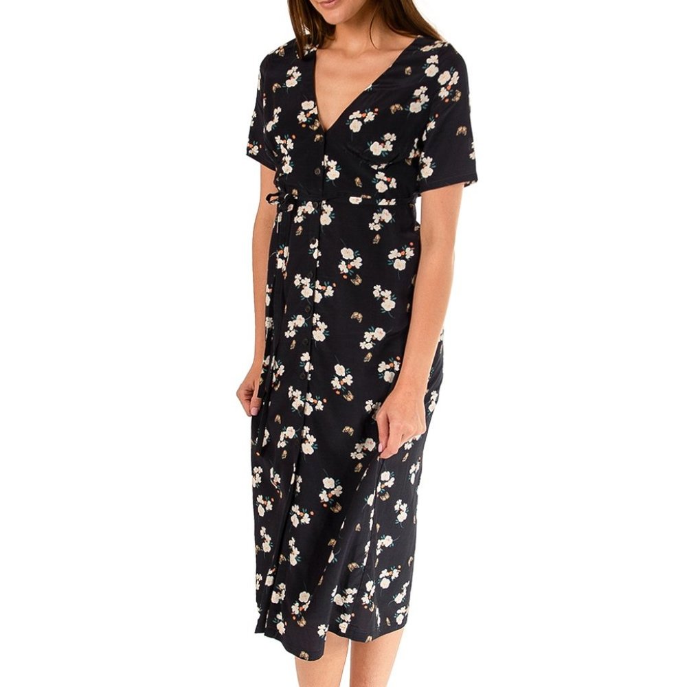 Emerson Fry Juney Button Dress - Butterflies Maritime